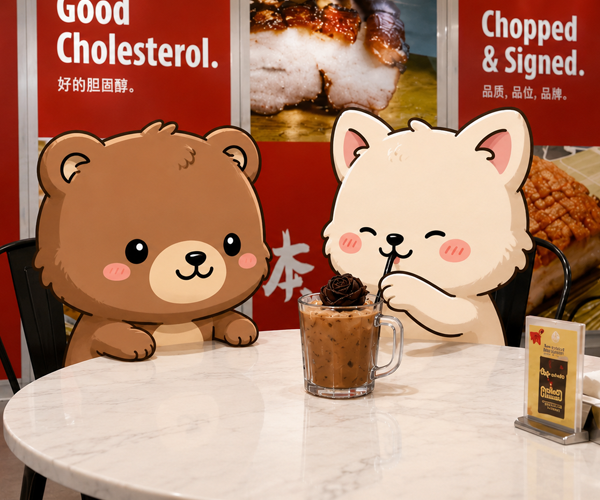jo pi pi drinking iced coffee