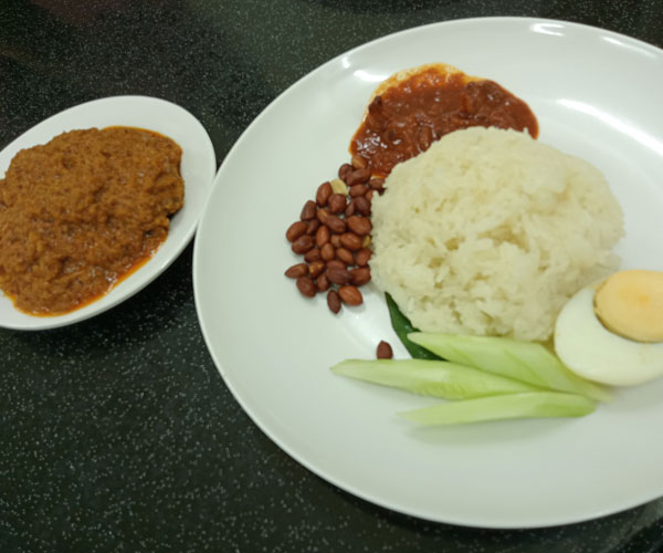 Nasi Lemak Ayam Rendang