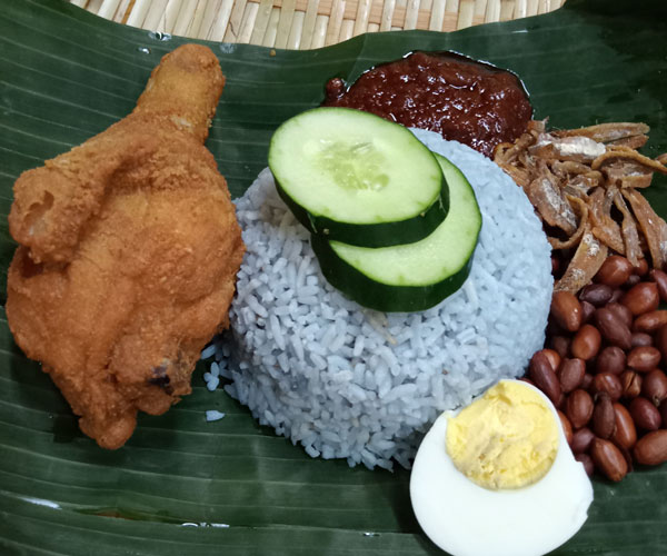 fried chicken nasi lemak special