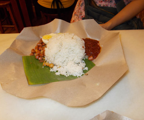 nasi lemak biasa