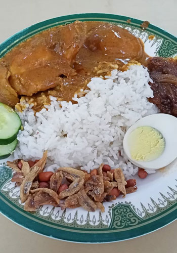 nasi lemak chicken